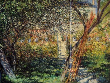 Garden Oil Painting - Monet s Garden at Vetheuil Claude Monet